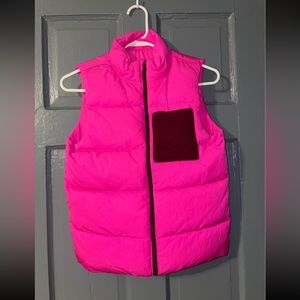 Girls Cat & Jack Hot Pink Puffer Vest - Size 10/12